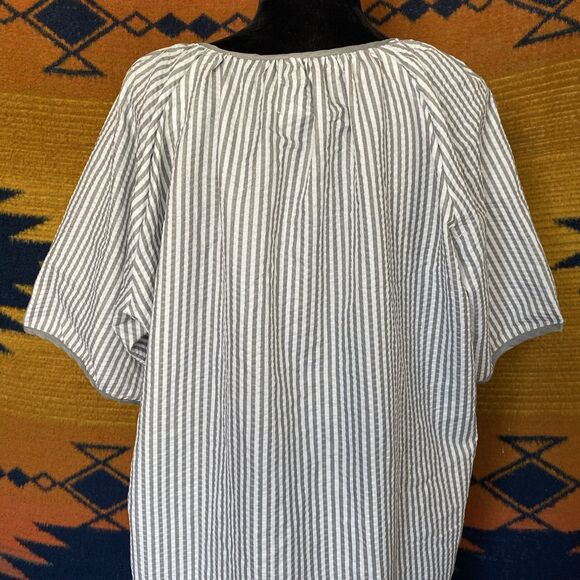 Betsey TW By Betsey Johnson Pearl Snap Loungewear Dress. Pocket. Size XL. Boho. - Picture 4 of 14